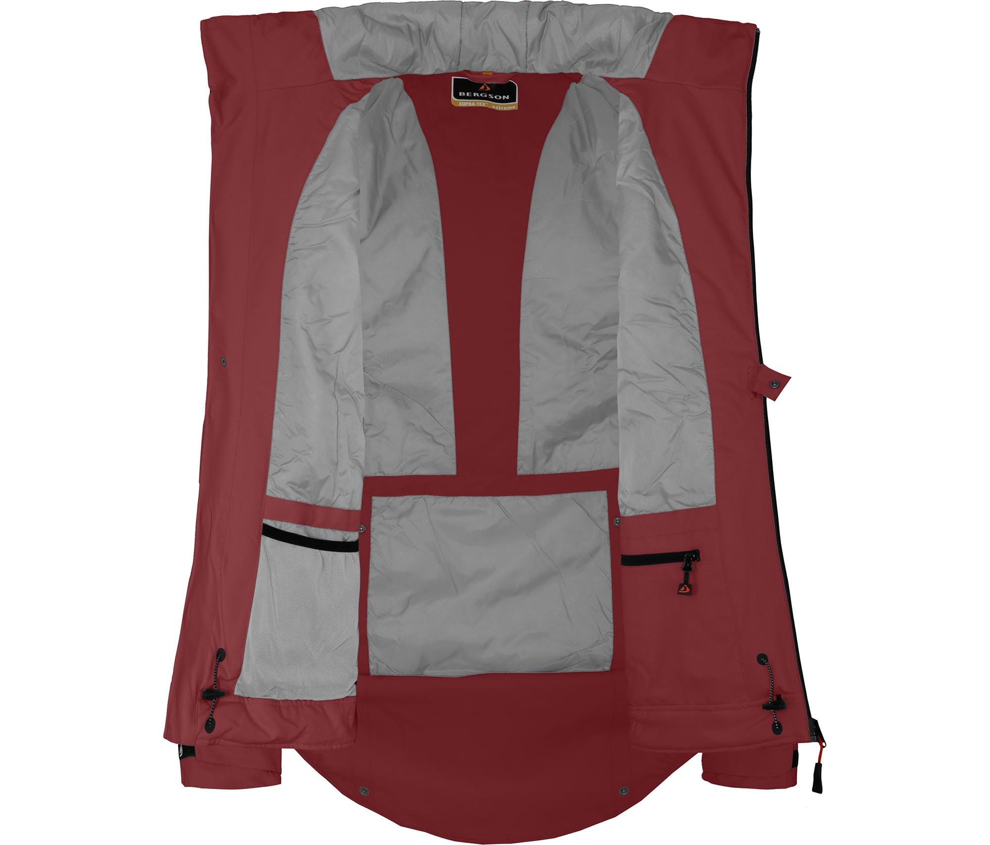 Regenjacke leicht wattiert, recycelt, 20000 mm Wassersäule Braun 5/7