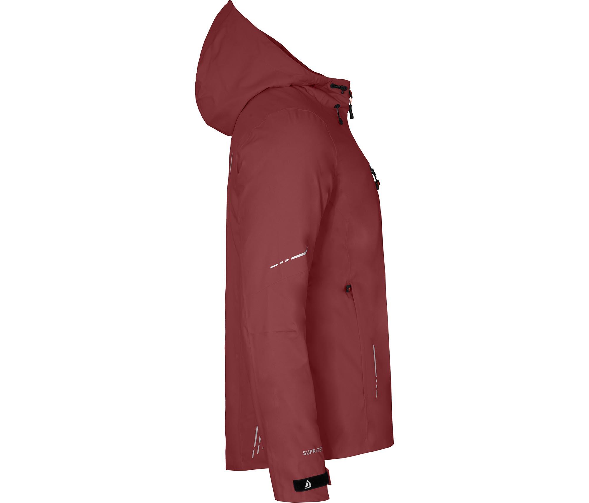 Regenjacke leicht wattiert, recycelt, 20000 mm Wassersäule Braun 3/7