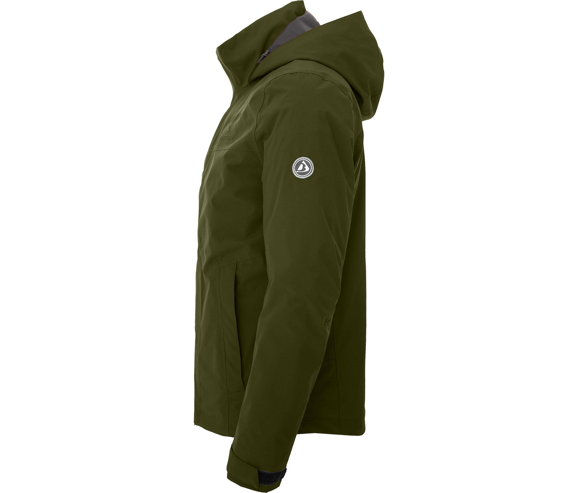 Regenjacke mit Innen-Steppjacke, 20000mm Wassersäule grün 3/7