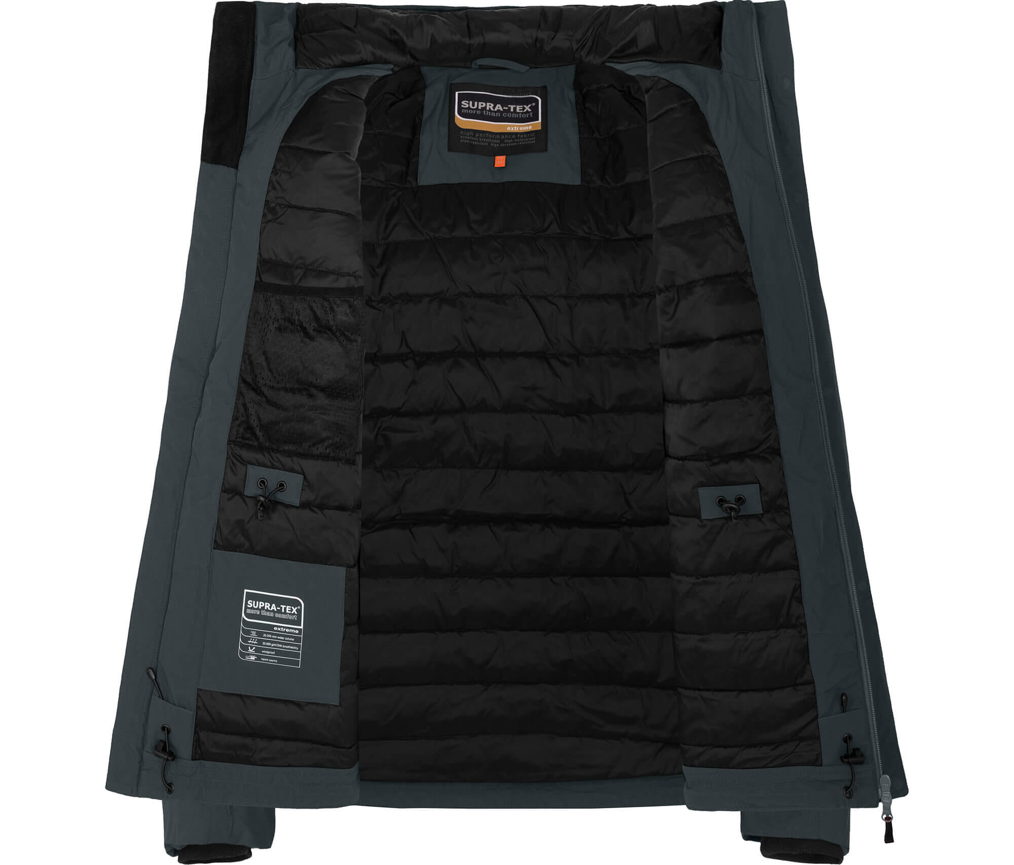 Winter-Parka warm wattiert, 20000 mm Wassersäule, Innen Steppung grau 5/6