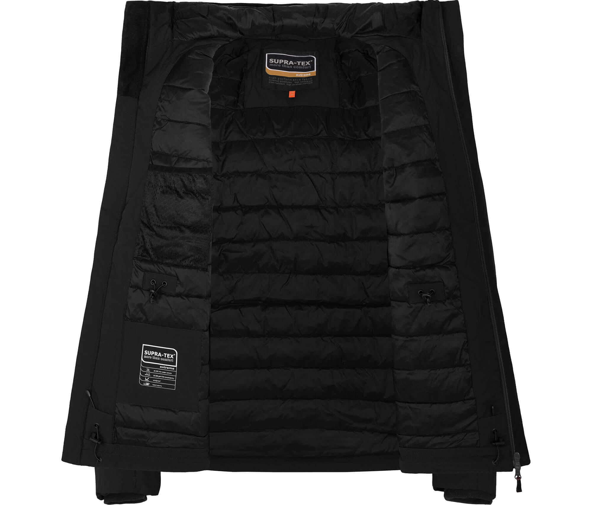 Winter-Parka warm wattiert, 20000 mm Wassersäule, Innen Steppung Schwarz 5/6