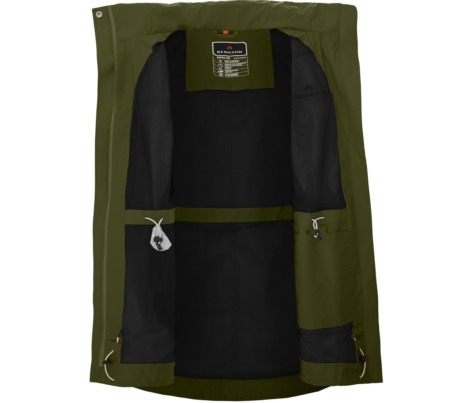 Sommer-Parka wasserdicht, leichtes Netzfutter, 20000 Wassersäule gün 5/5