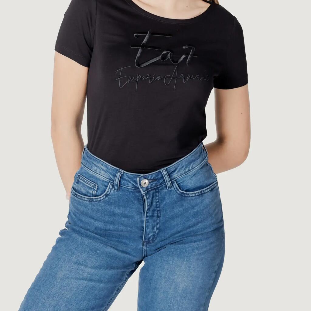 crop top t-shirt  BLACK