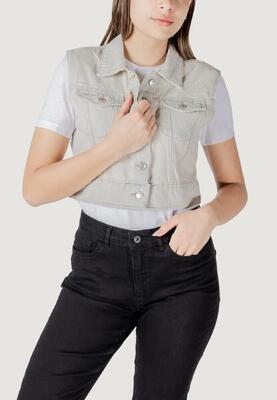 Giubbotti e Cappotti Donna Onlbeverly Vest Tint Bleach Dnm Red Tai Denim chiaro