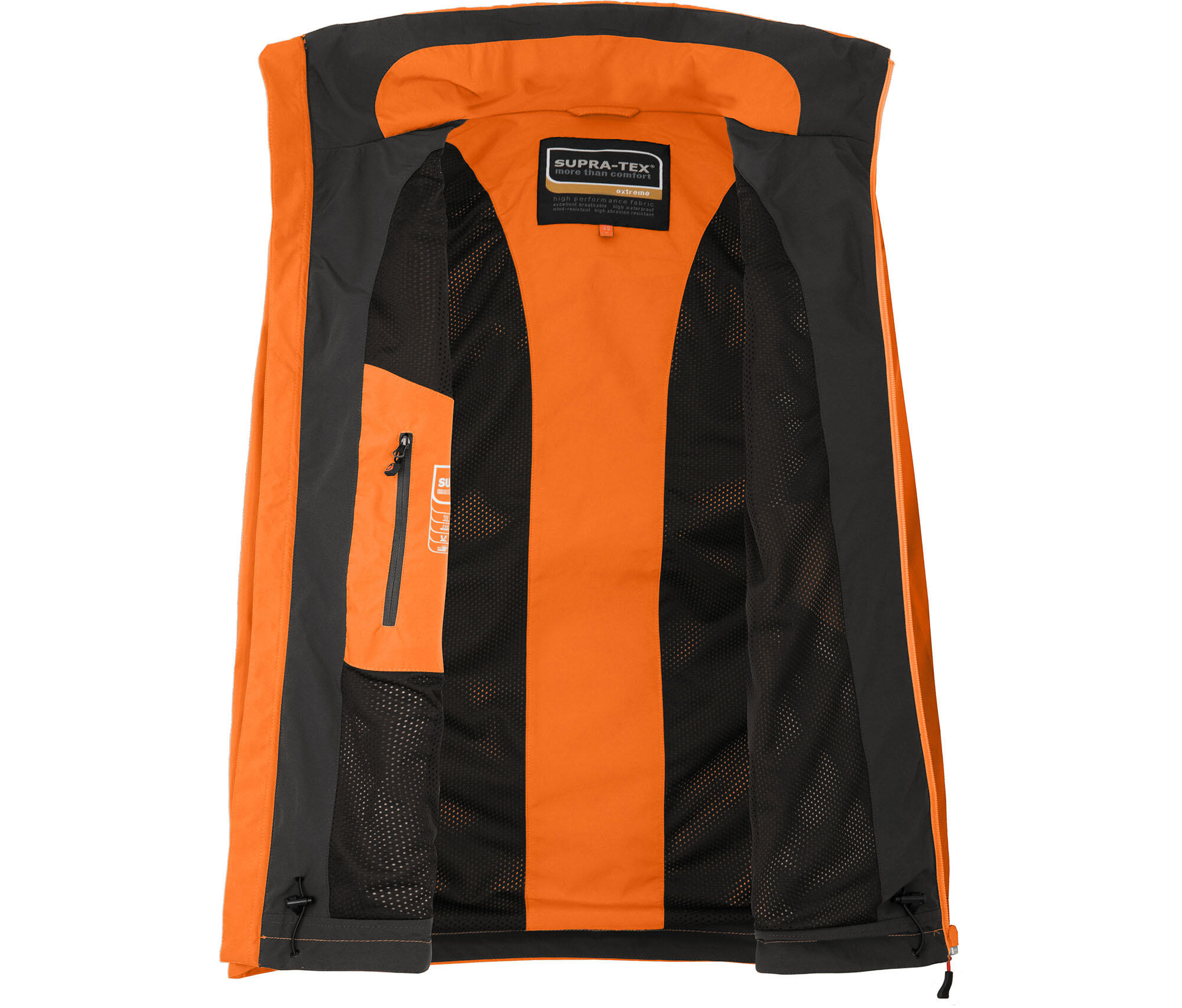 Regenjacke Netzfutter, 20000 mm Wassersäule Orange 4/4