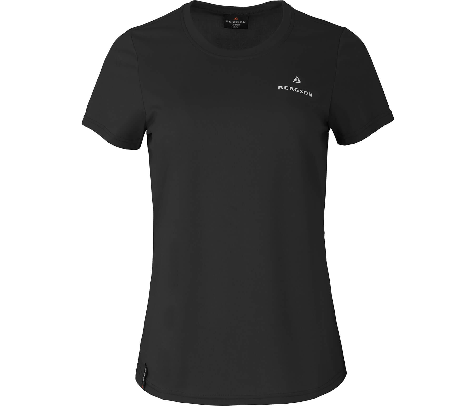Funktions T-Shirt Pique, pflegeleicht, schnelltrocknend Schwarz 2/3