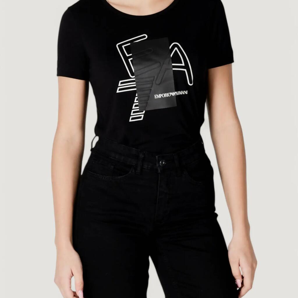 crop top t-shirt  BLACK