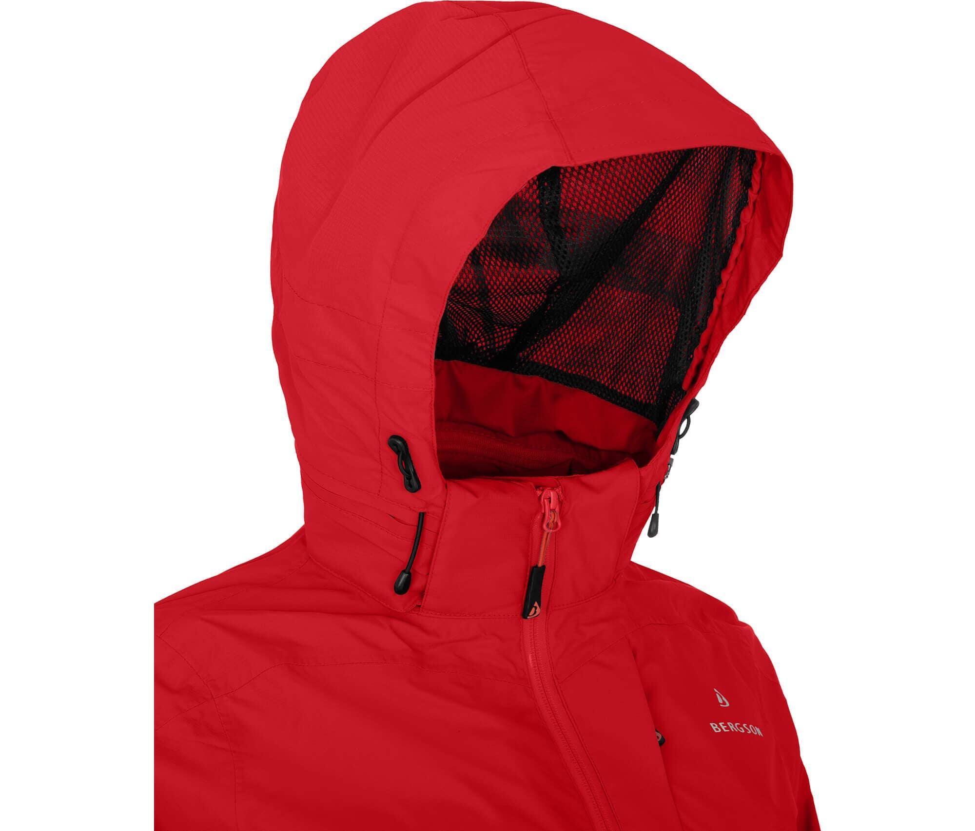 Rad-Regenjacke Netzfutter, 12000 mm Wassersäule rot 7/7