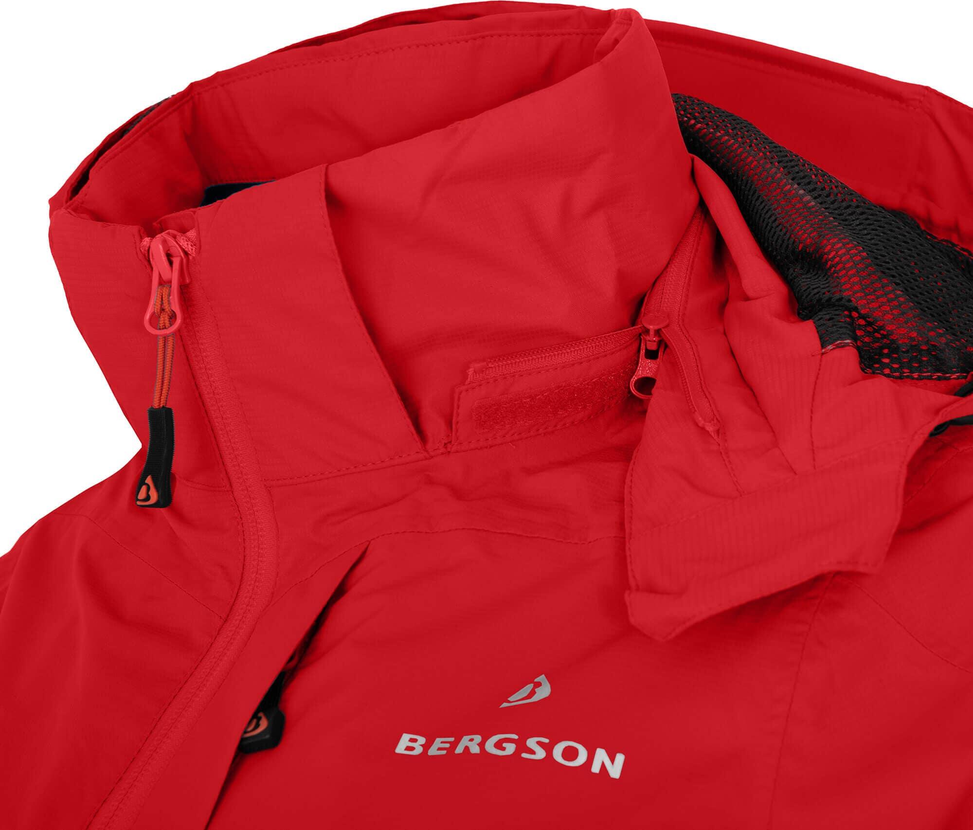 Rad-Regenjacke Netzfutter, 12000 mm Wassersäule rot 6/7