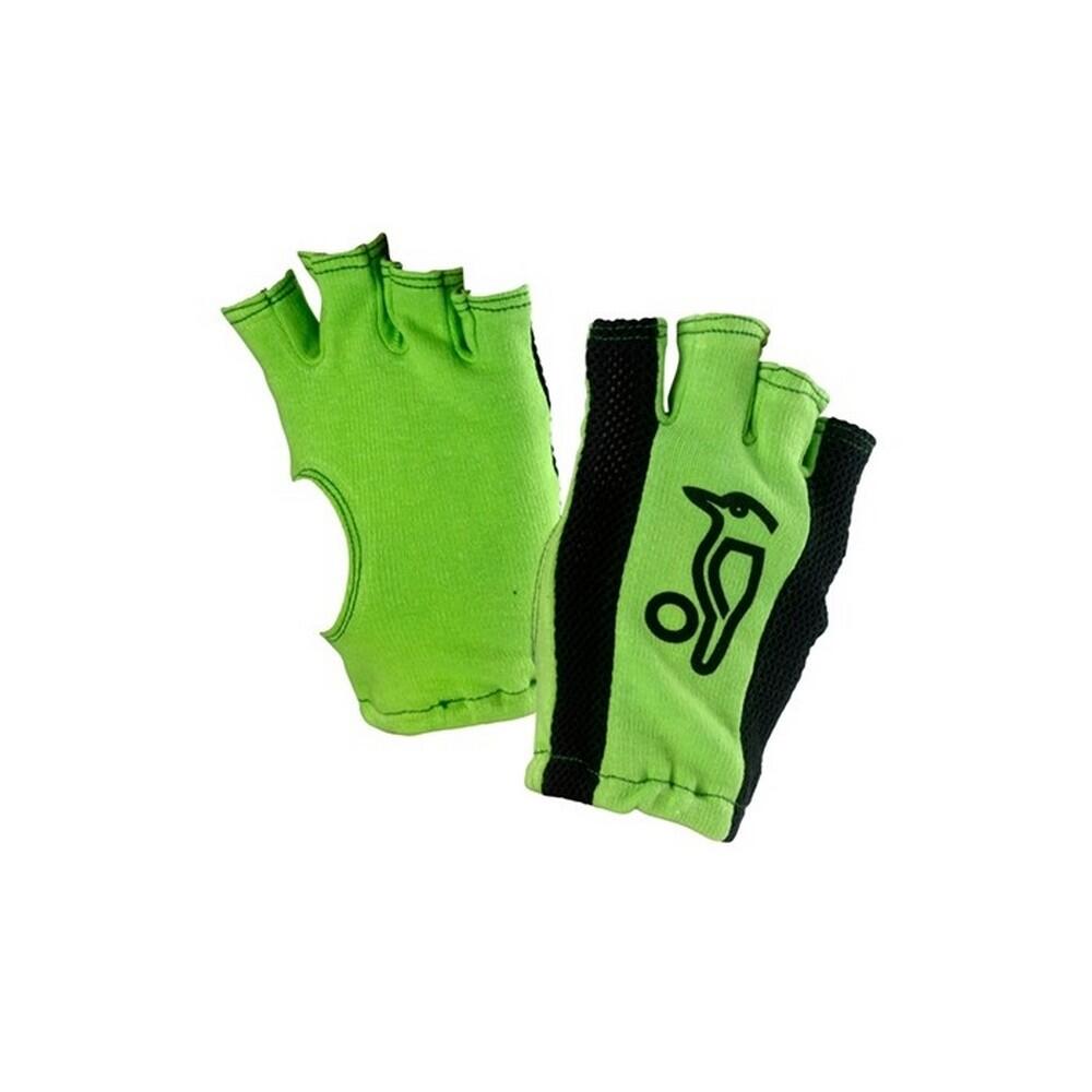 Boys Fingerless Batting Glove Inners (Green/Black) 1/1