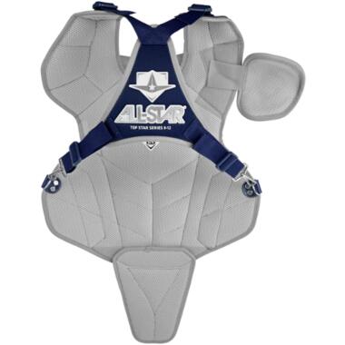 All Star CPCC-TS-79 Top Star Chest Protector 7-9  Color Navy Baseball/Softball 2/2