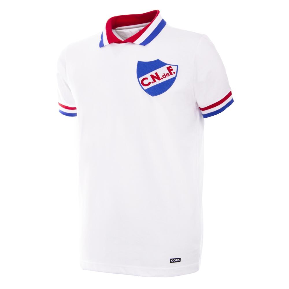 Retro Voetbalshirt Heren Club Nacional de Football 1972 Wit