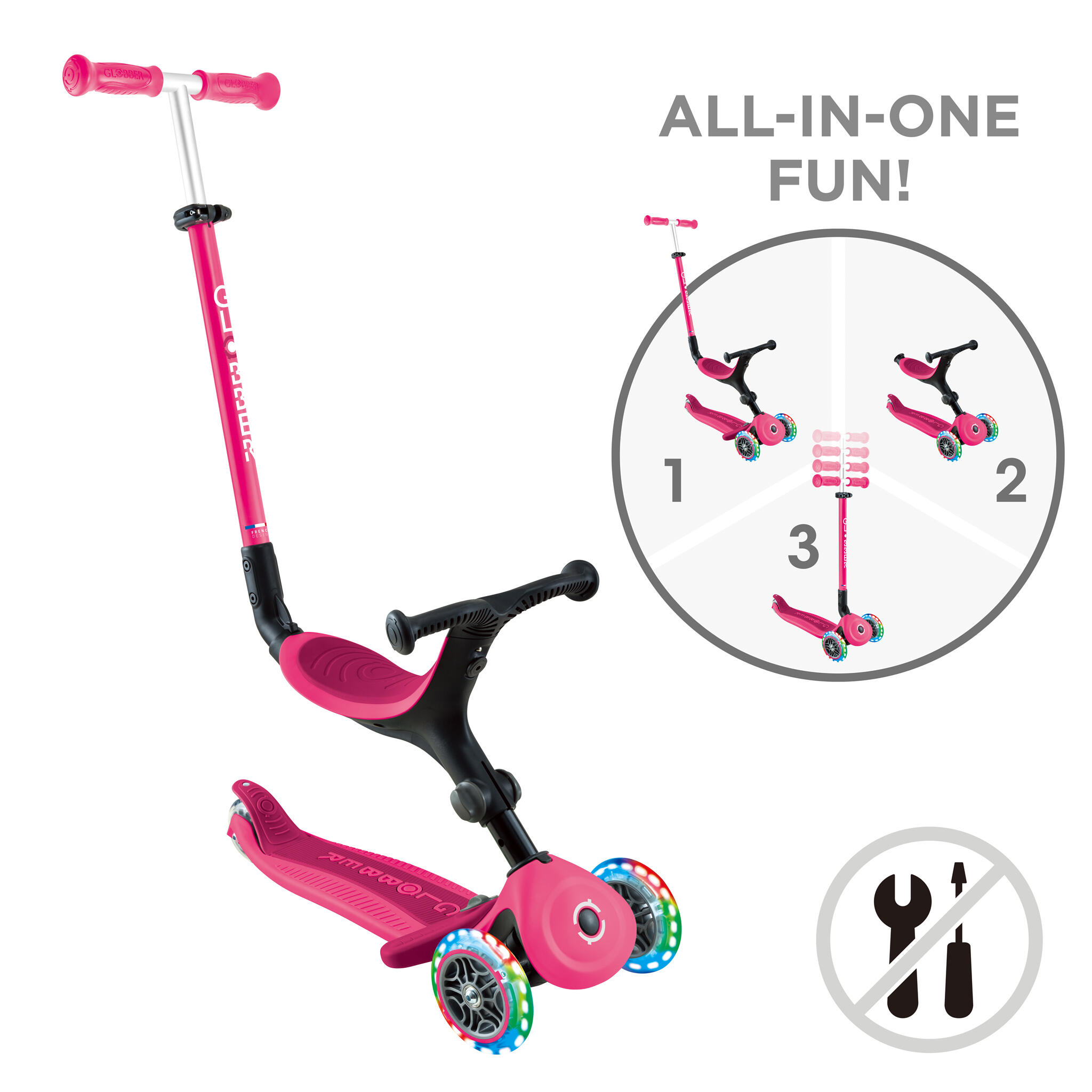 新品未使用　GLOBBER GO UP DELUXE Scooter with Seat for Toddlers: GO•UP DELUXE PLAY – Globber