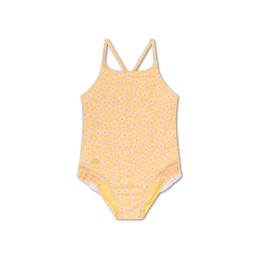 Bañador Niñas - 6-12 Meses - Amarillo - Estampado Floral - 74/80 1/7