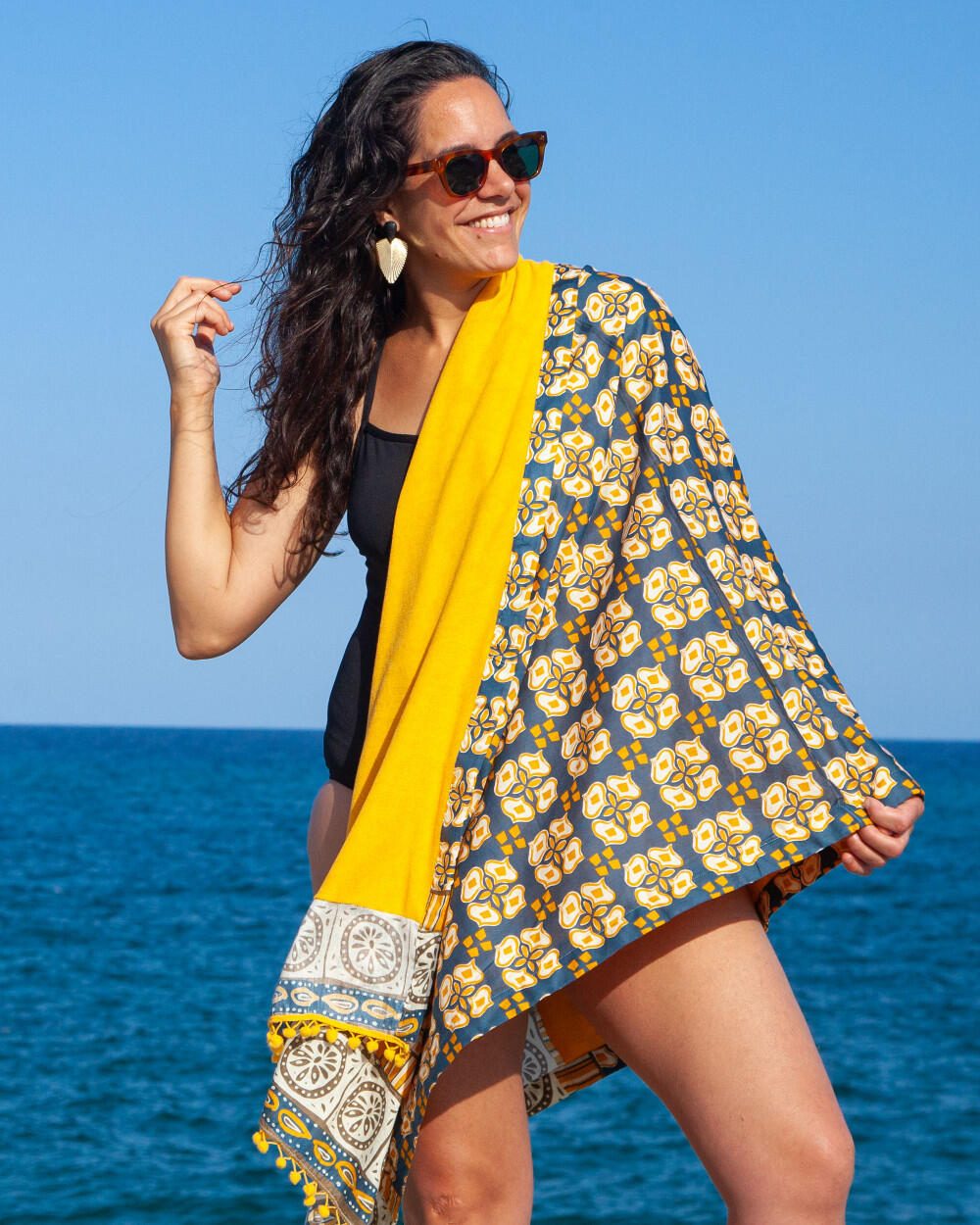 PAREO ESTAMPADO CON RIZO INDIA 4/4