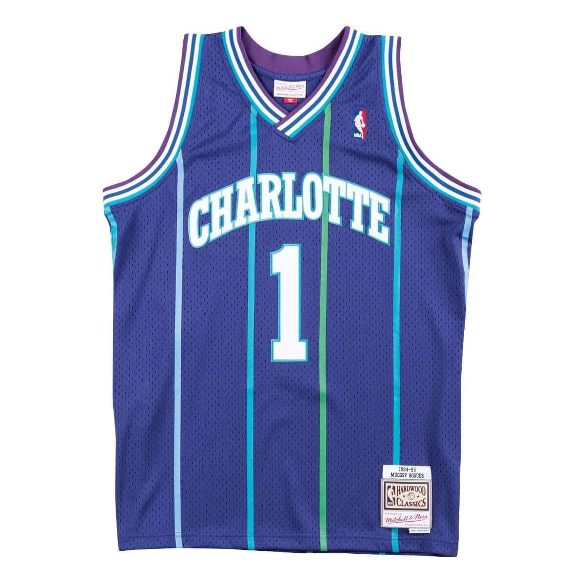 MITCHELL & NESS Maglia NBA Charlotte Hornets Muggsy Bogues