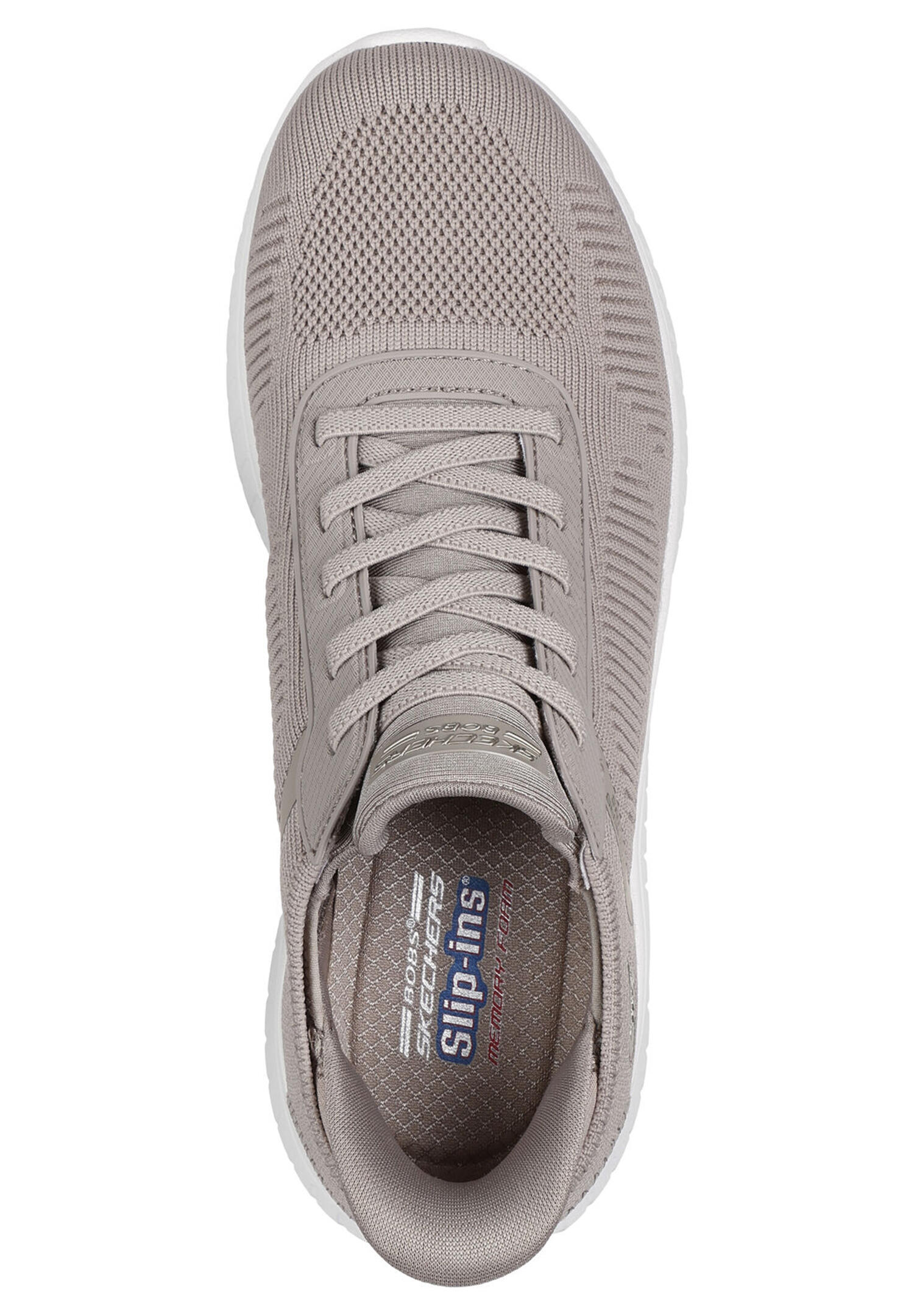 Baskets Skechers Modèle Bobs Squad Chaos Couleur Beige 3/7