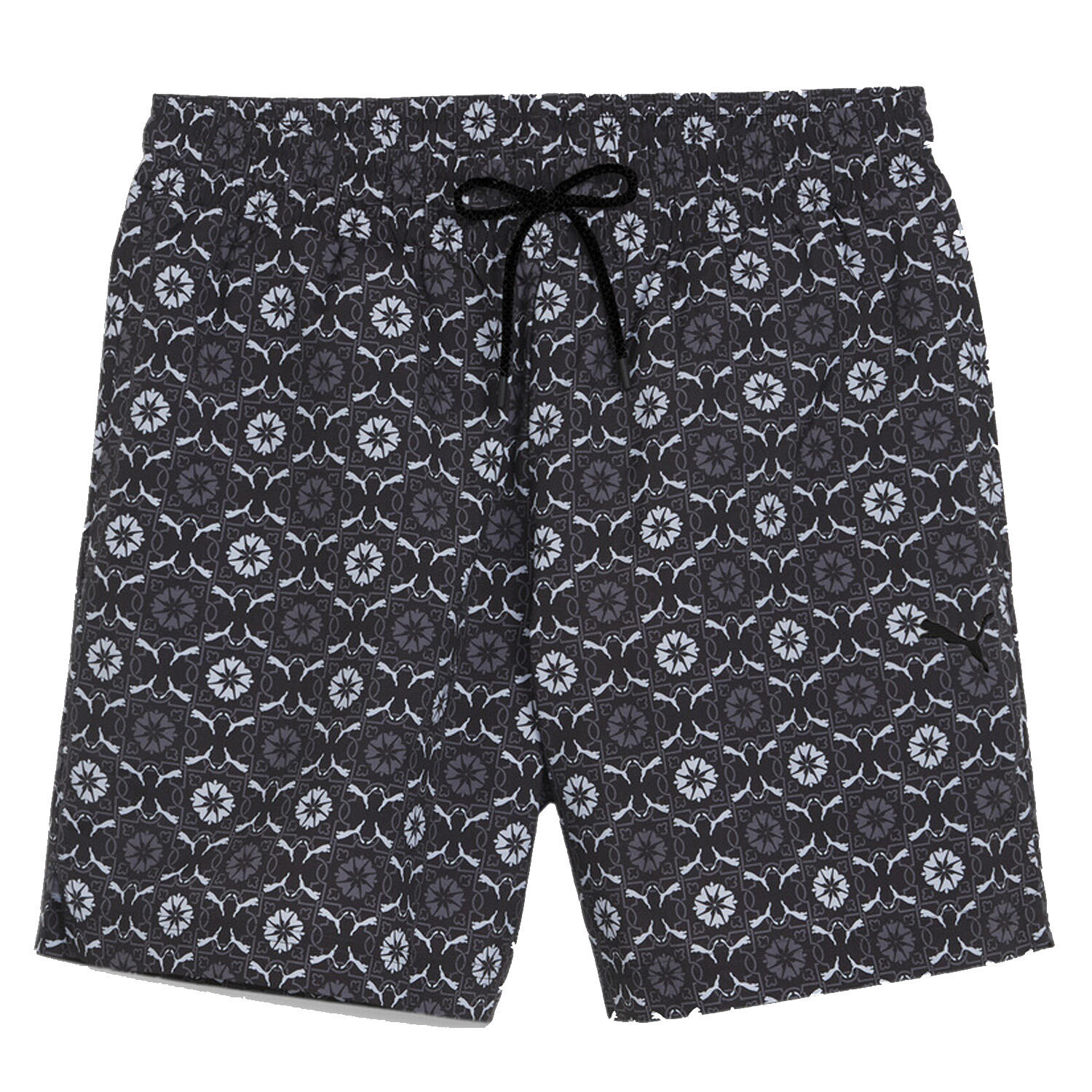 Puma - Bermudas estampadas negras 627874-01 1/2