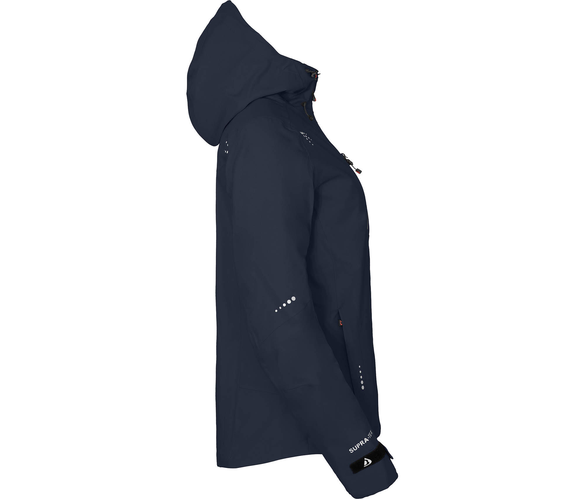 Regenjacke leicht wattiert, recycelt, 20000 mm Wassersäule Blau 3/6