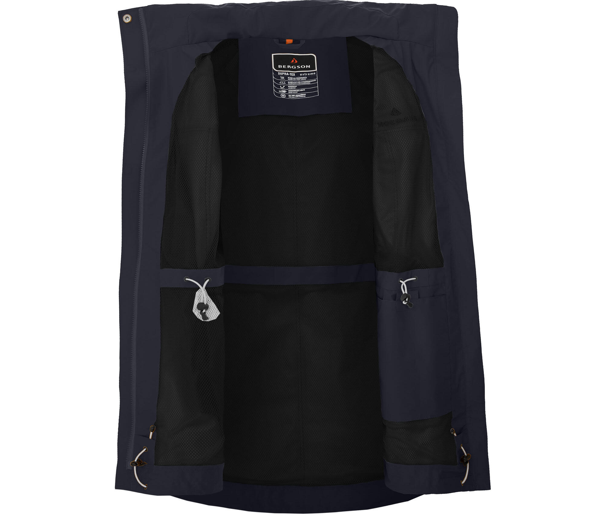 Sommer-Parka wasserdicht, leichtes Netzfutter, 20000 Wassersäule Blau 3/4