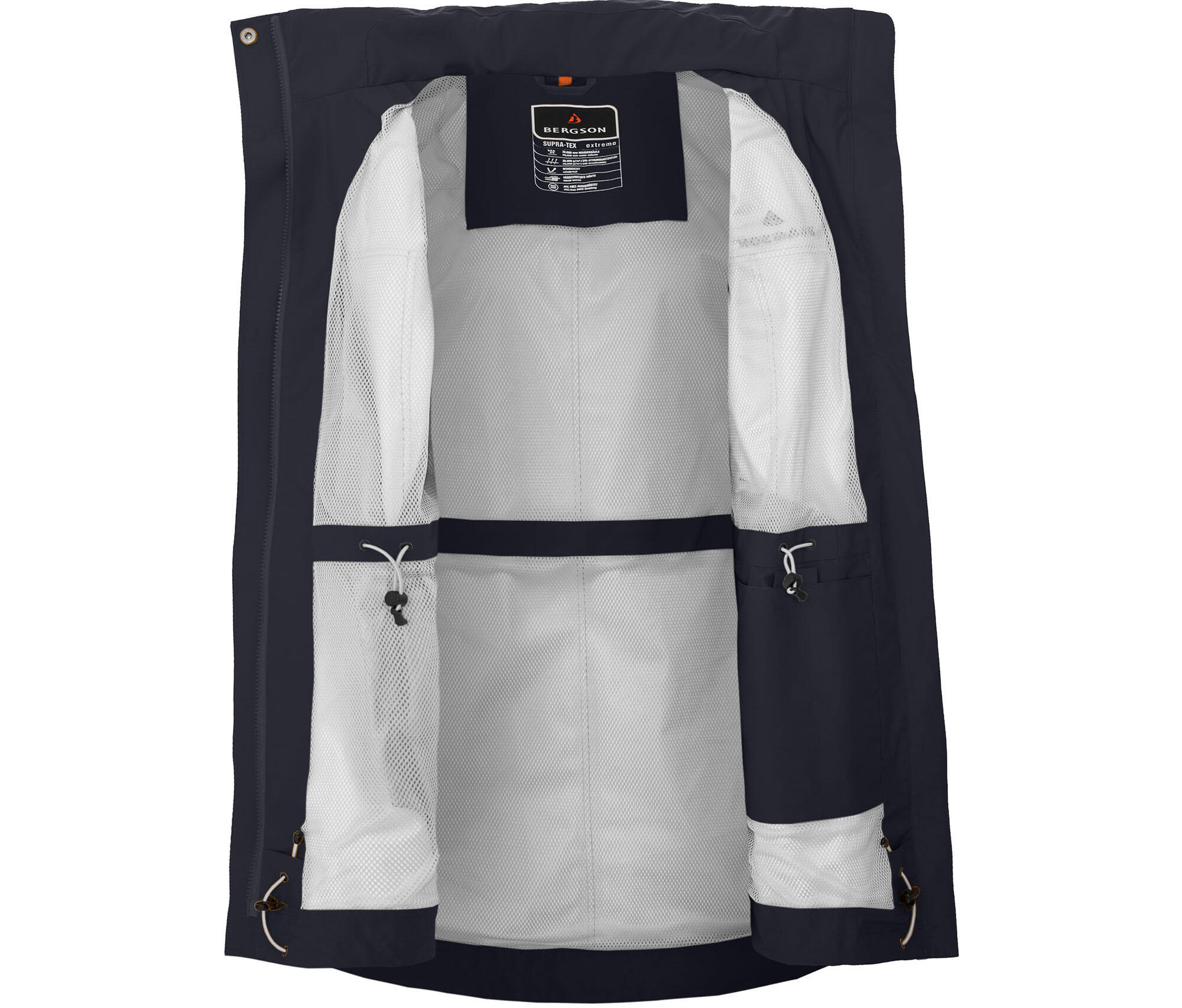 Sommer-Parka wasserdicht, leichtes Netzfutter, 20000 Wassersäule Blau 4/4
