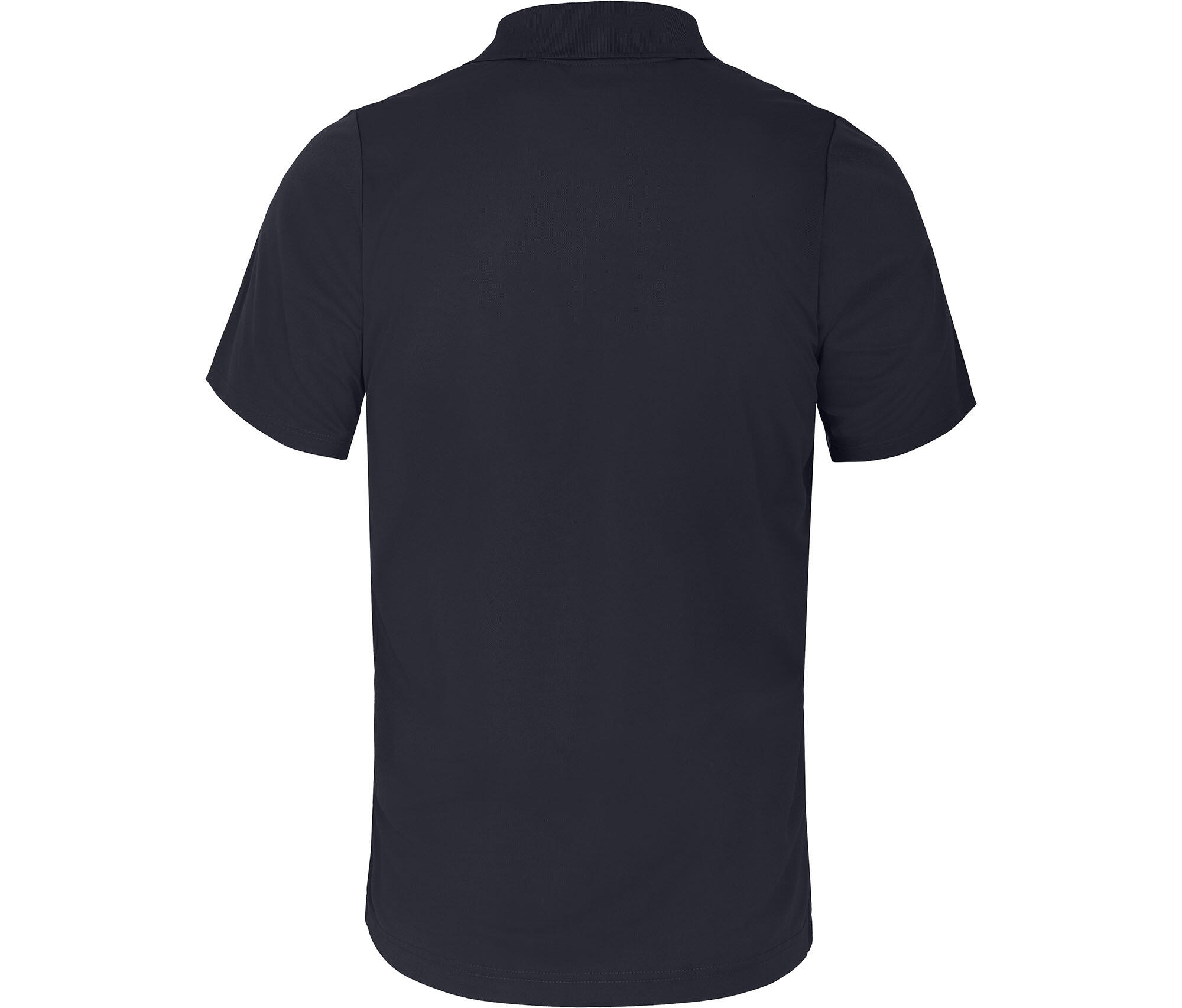 Polo-Shirt Reißverschluss, schnelltrocknend, Pique Blau 3/3