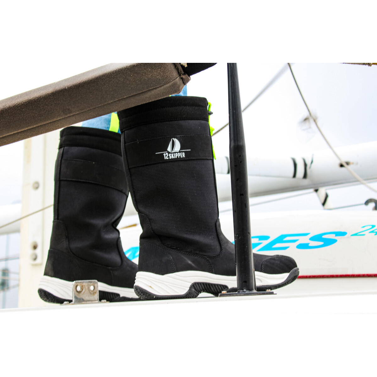 12SKIPPER Drake zeillaars unisex zwart