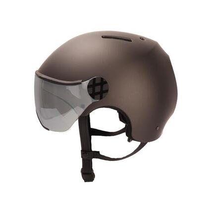 CASQUE VELO visière VALOR FRANCE PRUNE MAT