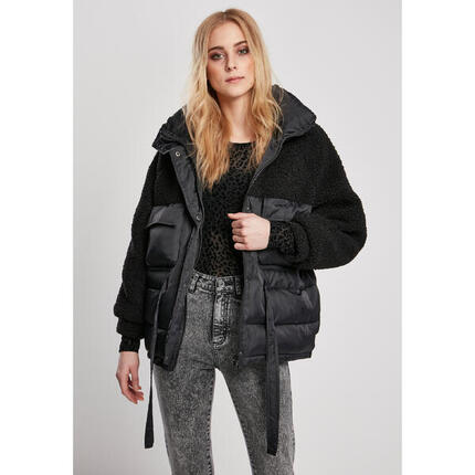 Kurtka damska Urban Classics sherpa mix puffer