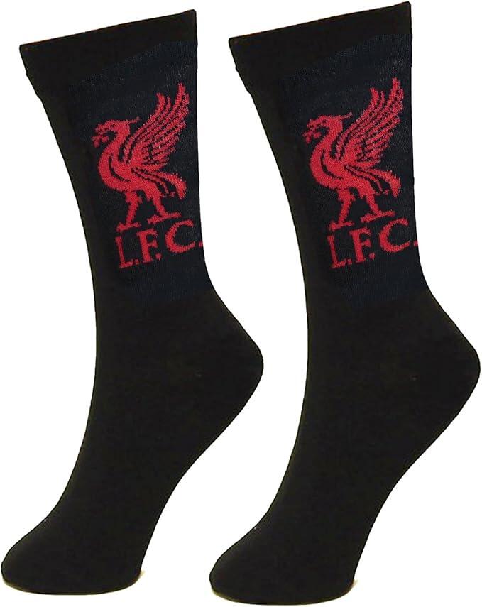 LIVERPOOL FC Official Mens Liverpool Football Crest Socks (Adults Size 8-11), Mens Liverpool