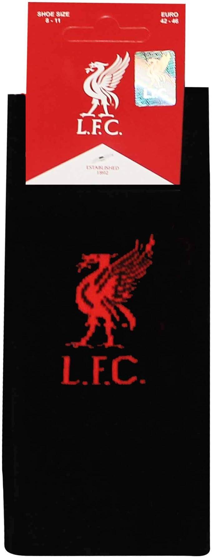 Official Mens Liverpool Football Crest Socks (Adults Size 8-11), Mens Liverpool 2/3