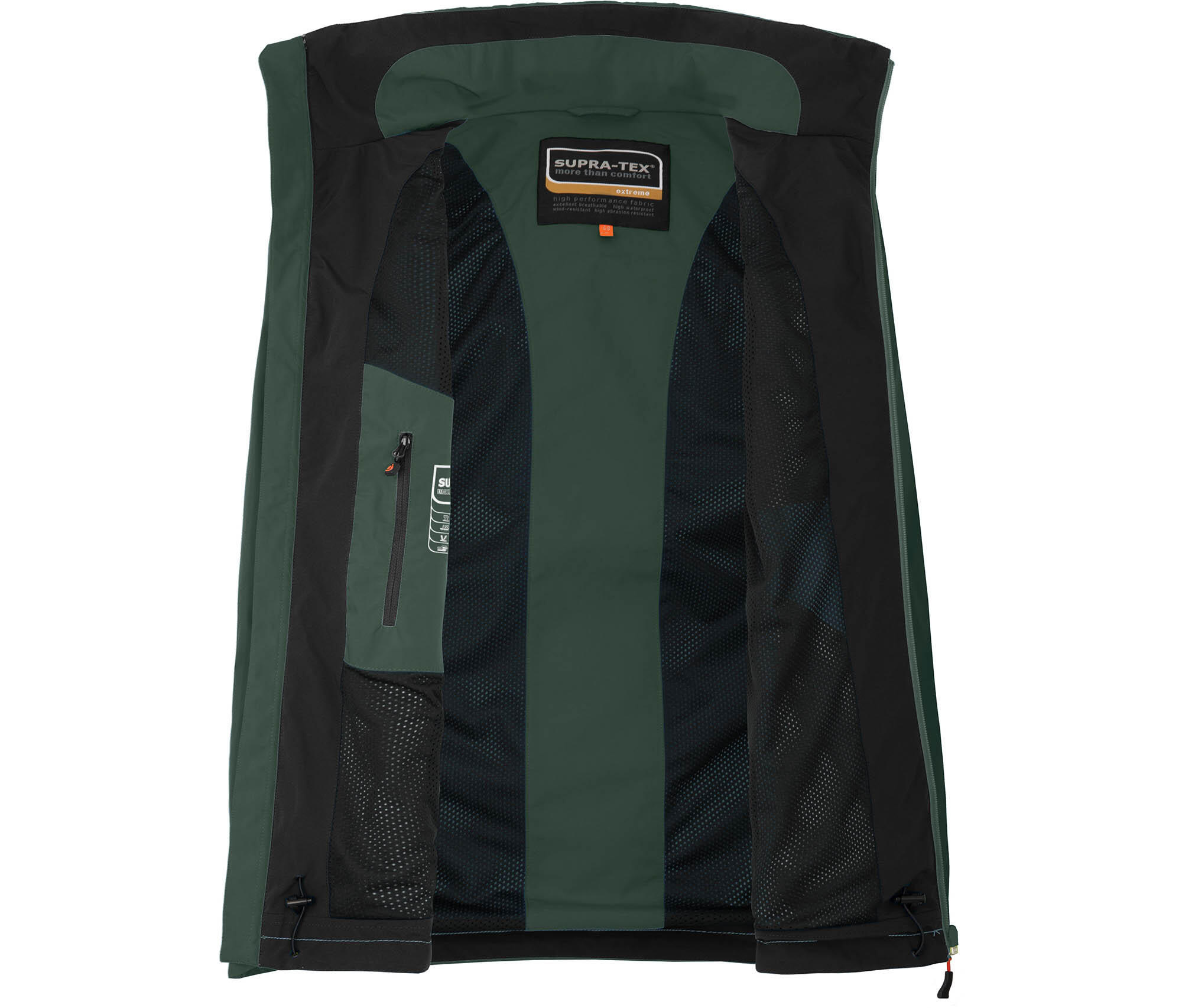Regenjacke Netzfutter, 20000 mm Wassersäule Grün 4/4
