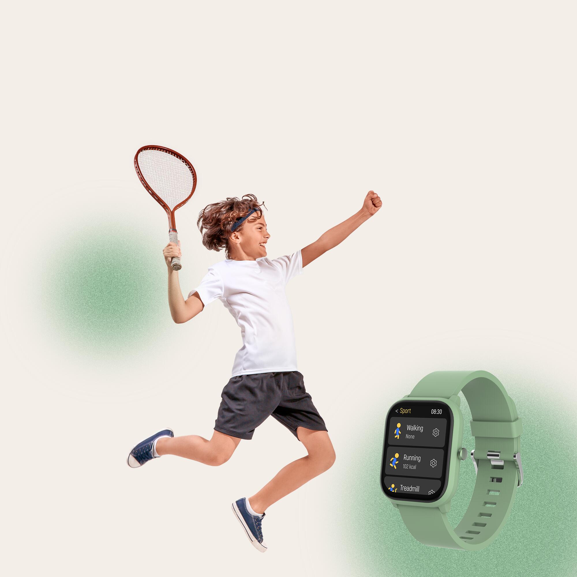 Smartwatch - Enfants - Appels/SMS/Whatsapp - 130+ modes sportifs - SWK120GN 3/6