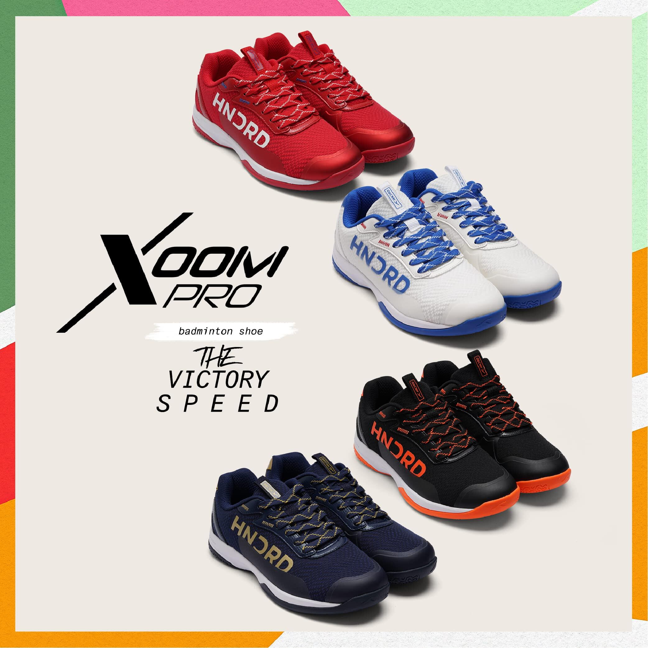 HUNDRED Xoom Pro Badmintonschuhe Herren Weiß/Blau – Größe UK 9/EU 43 7/7