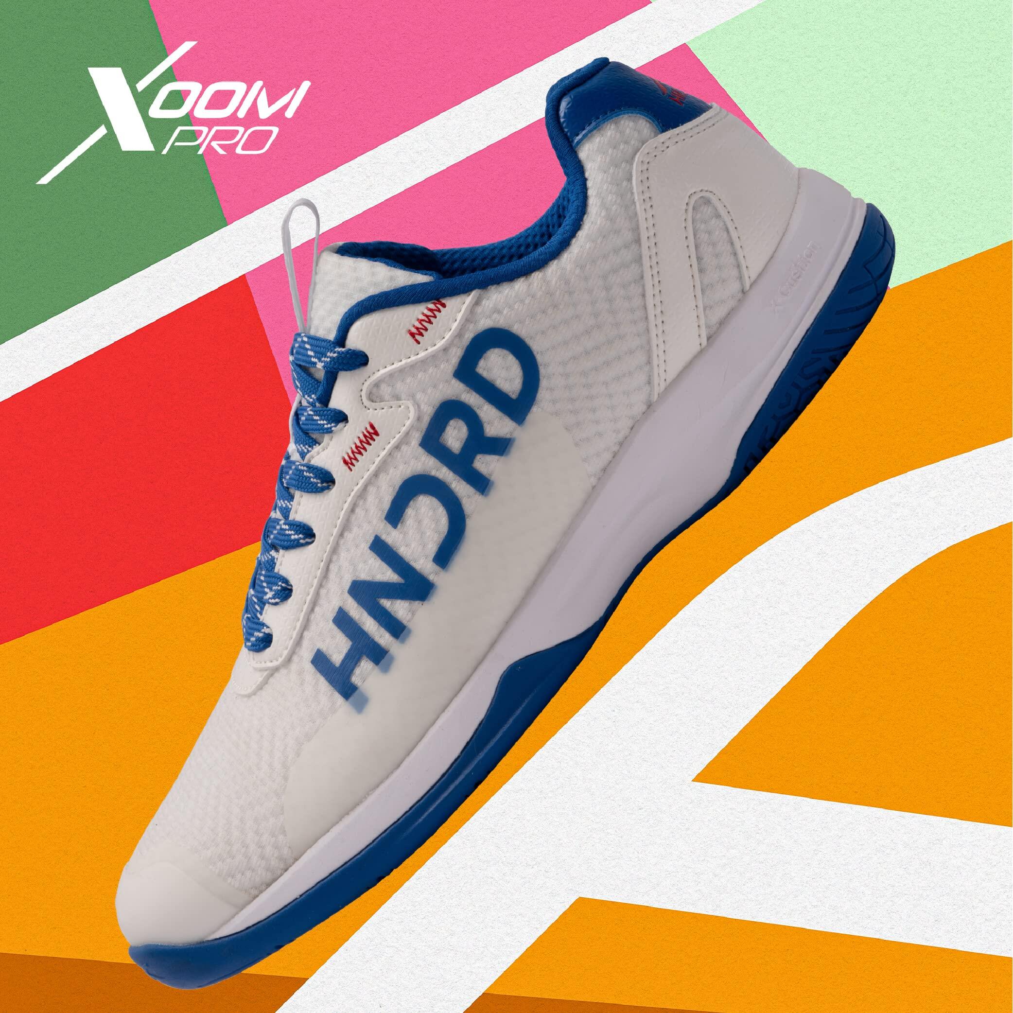 HUNDRED Xoom Pro Badmintonschuhe Herren Weiß/Blau – Größe UK 9/EU 43 2/7