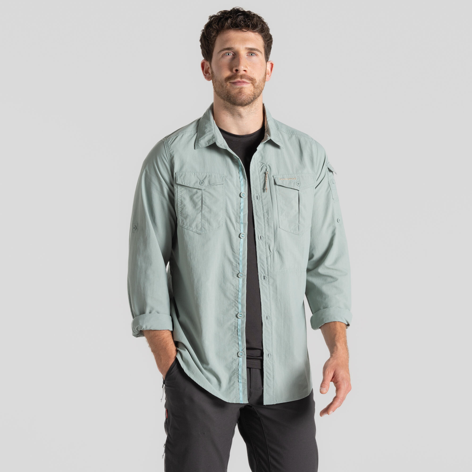 CRAGHOPPERS Mens NosiLife Adventure Long Sleeved Shirt III