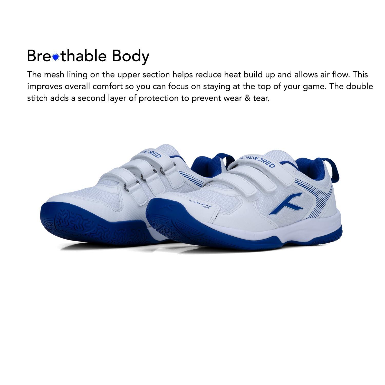 HUNDRED Court Star Herren Hallenschuhe ohne Abfärbung for Boys 5/7