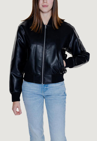 Plumífero FAUX LEATHER BOMBER MUJER