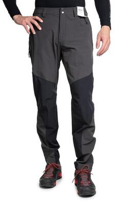 Pantaloni softshell uomo Rab Torque Mountain Long grigio scuro/nero M