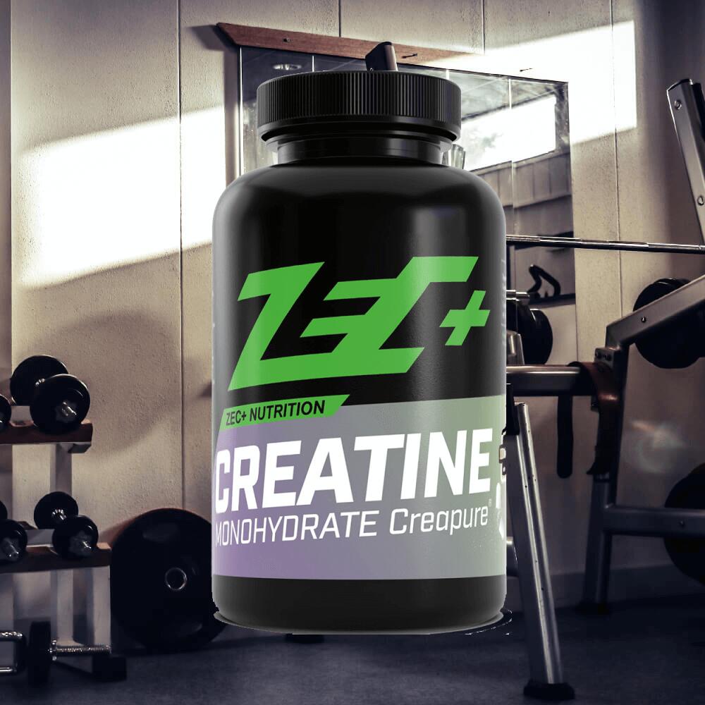 Zec+ Creatine Monohydrate Creapure (180 Caps) Unflavoured - Kreatin - Creapure 2/3