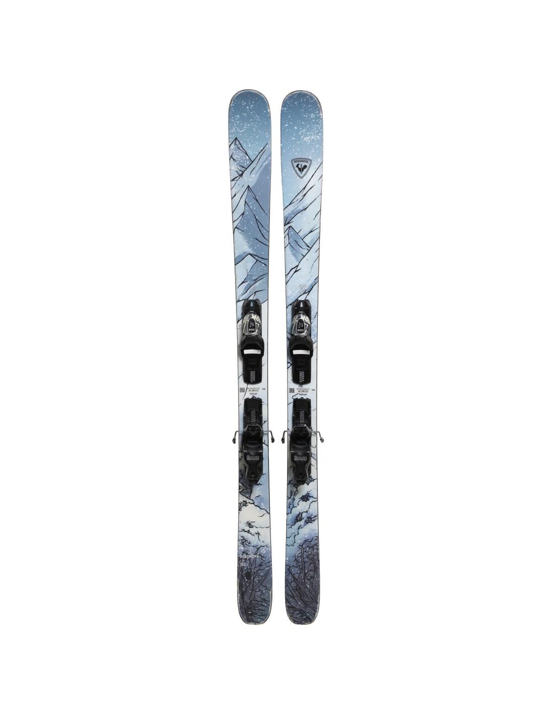 RECONDITIONNE - Ski Rossignol Blackops 92 + Fixations 2/4