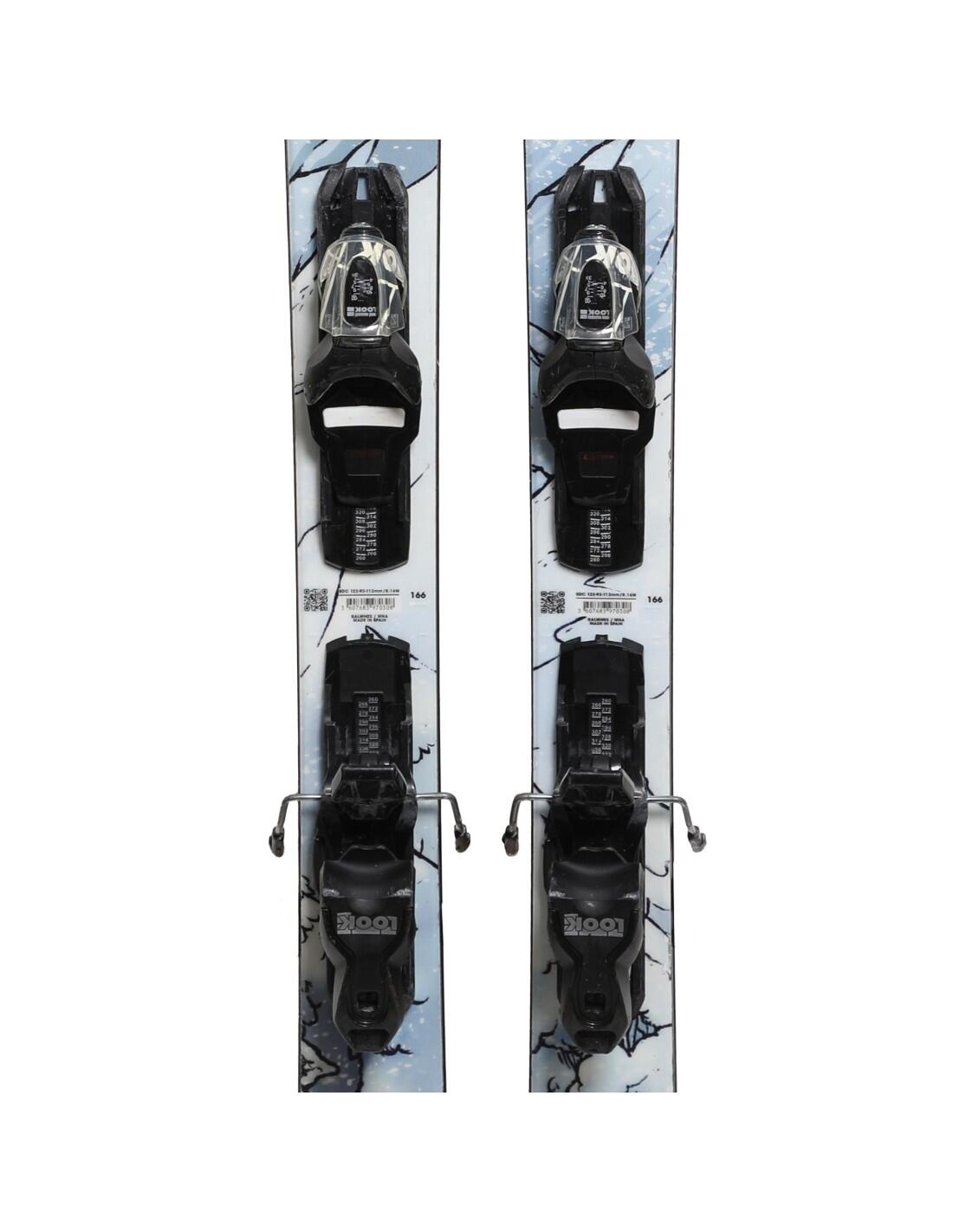 RECONDITIONNE - Ski Rossignol Blackops 92 + Fixations 3/4
