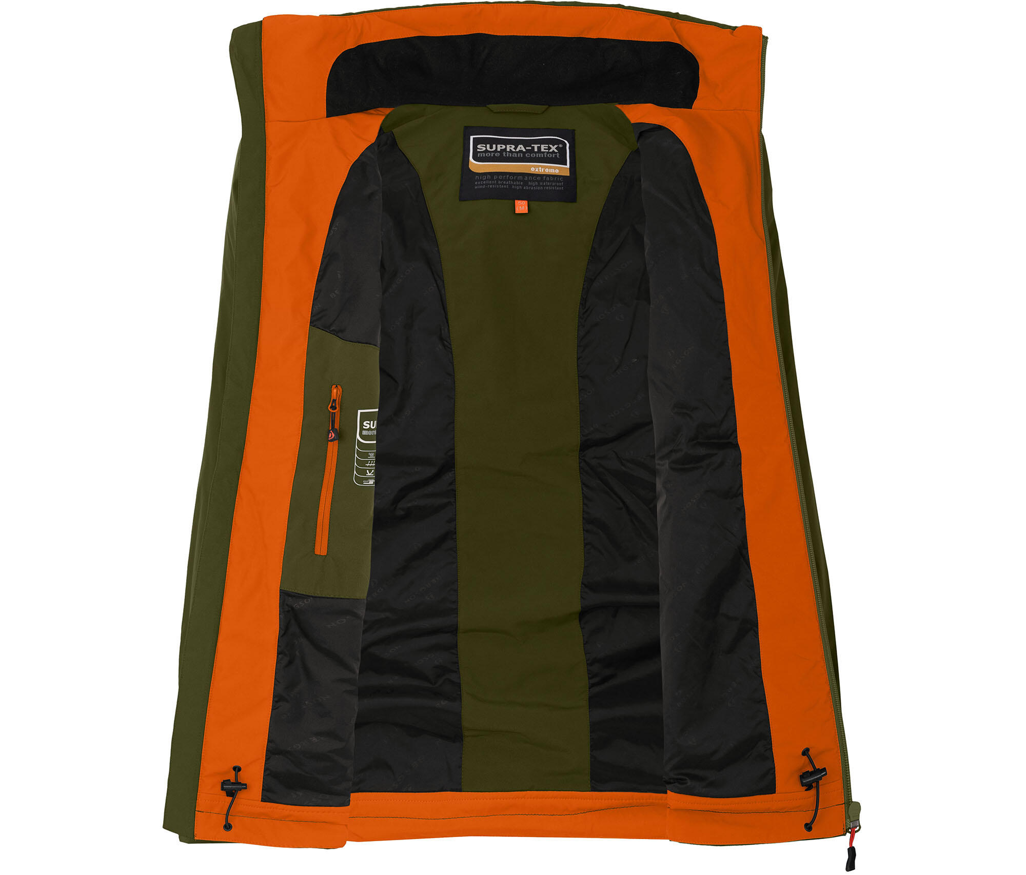 Regenjacke Fleece Innenjacke, 20000 mm Wassersäule gün 4/7