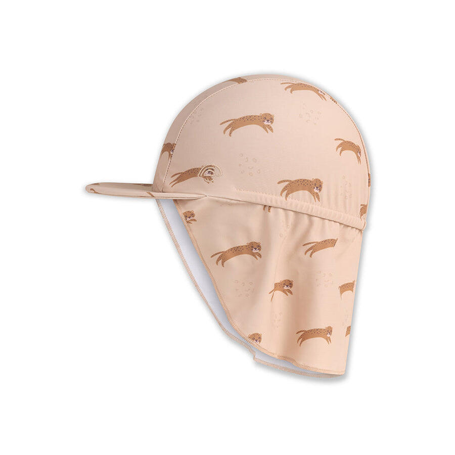 Swim Essentials | Gorra de sol leopardo marrón UV niños 1/2