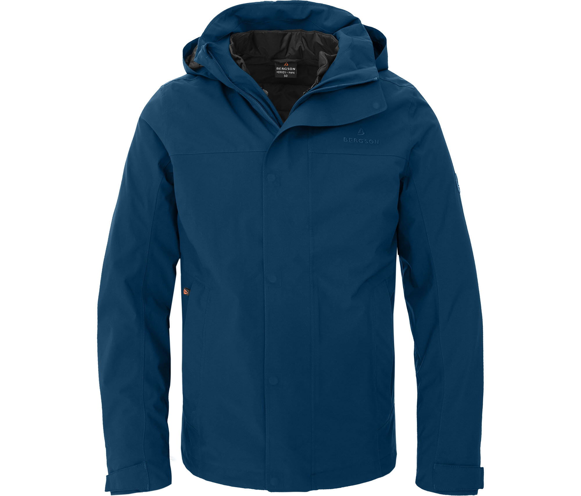 Regenjacke mit Innen-Steppjacke, 20000mm Wassersäule Blau 2/7