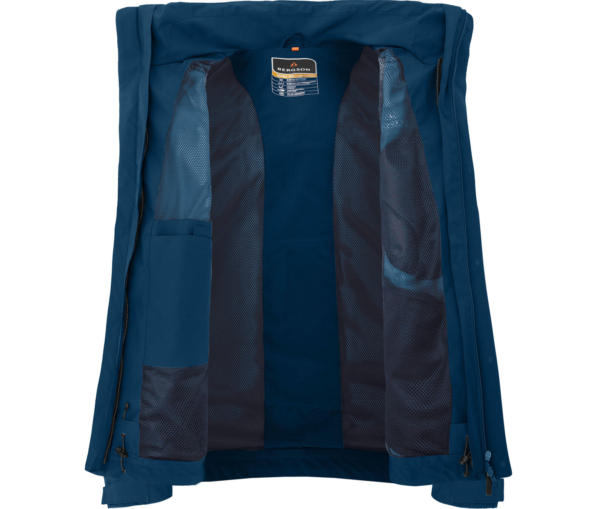 Regenjacke mit Innen-Steppjacke, 20000mm Wassersäule Blau 7/7