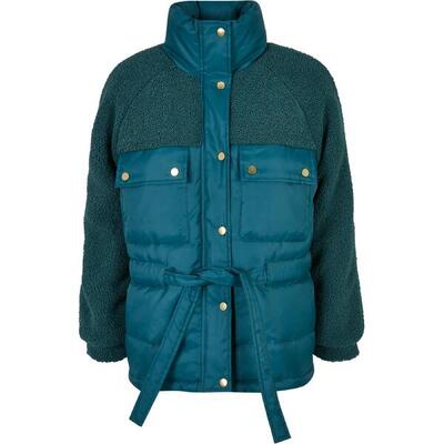 Gemengde sherpa jas voor vrouwen urban classics