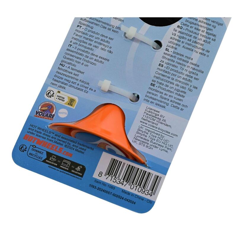 Klaxon de Vélo Hot Wheels pour Garçons - Orange et Noir