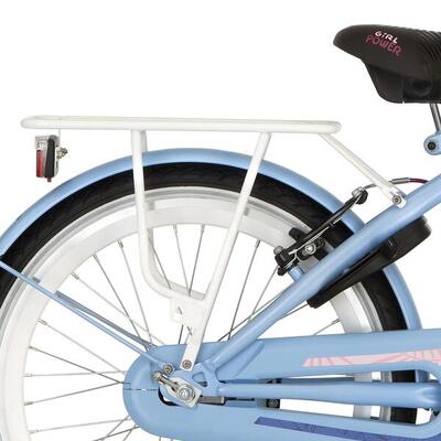 Alpina 20 gp achterdrager in wit voor stadsfietsen