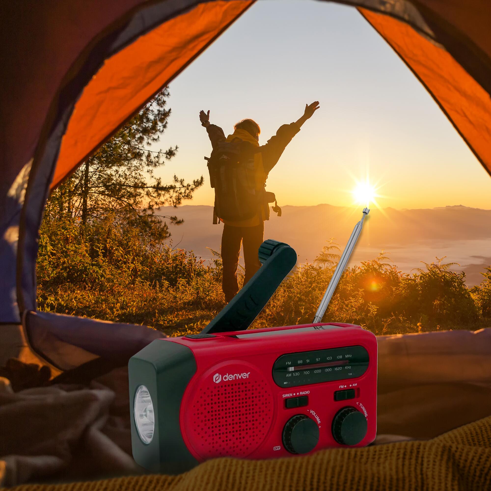 Radio d'urgence - Powerbank 2000mAh - Energie solaire - FM - SirèneSOS - SCR2010 4/7